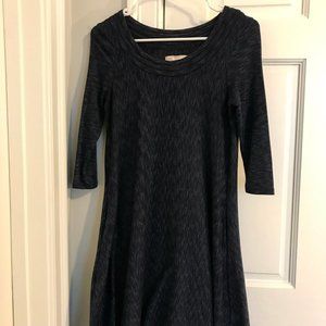 Saturday Sunday Black & Blue Swing Dress
